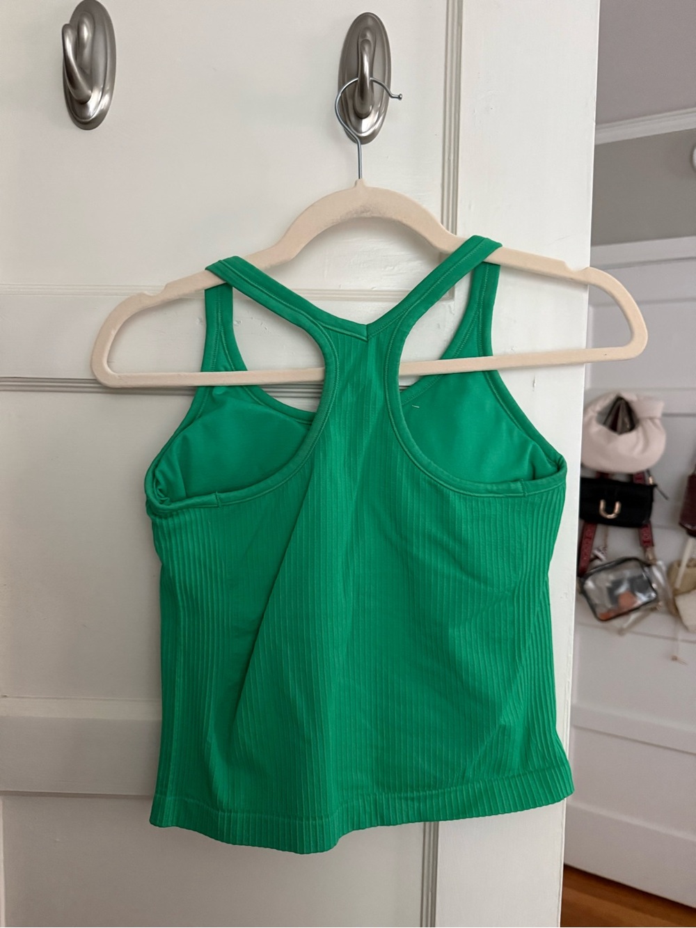 Amazon Emerald Green Ribbed Racerback Tank - Picture 2 of 2